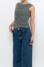 Load image into Gallery viewer, HOSS x Teal Raised Knit Vest (XS, S)