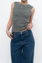 Load image into Gallery viewer, HOSS x Teal Raised Knit Vest (XS, S)