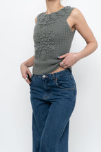 Load image into Gallery viewer, HOSS x Teal Raised Knit Vest (XS, S)
