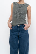 Load image into Gallery viewer, HOSS x Teal Raised Knit Vest (XS, S)
