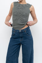 Load image into Gallery viewer, HOSS x Teal Raised Knit Vest (XS, S)