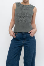 Load image into Gallery viewer, HOSS x Teal Raised Knit Vest (XS, S)