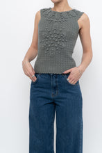 Load image into Gallery viewer, HOSS x Teal Raised Knit Vest (XS, S)