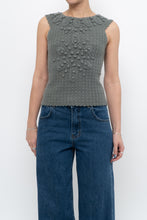 Load image into Gallery viewer, HOSS x Teal Raised Knit Vest (XS, S)