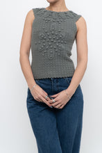 Load image into Gallery viewer, HOSS x Teal Raised Knit Vest (XS, S)