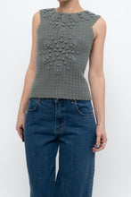 Load image into Gallery viewer, HOSS x Teal Raised Knit Vest (XS, S)