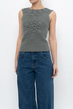 Load image into Gallery viewer, HOSS x Teal Raised Knit Vest (XS, S)