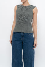 Load image into Gallery viewer, HOSS x Teal Raised Knit Vest (XS, S)