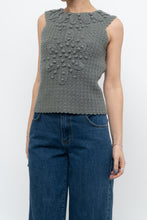Load image into Gallery viewer, HOSS x Teal Raised Knit Vest (XS, S)
