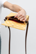 Load image into Gallery viewer, Vintage x DOONEY &amp; BOURKE Yellow Canvas, Leather Monogram Crossbody