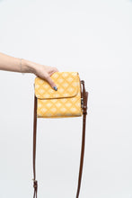 Load image into Gallery viewer, Vintage x DOONEY &amp; BOURKE Yellow Canvas, Leather Monogram Crossbody