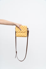 Load image into Gallery viewer, Vintage x DOONEY &amp; BOURKE Yellow Canvas, Leather Monogram Crossbody