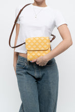 Load image into Gallery viewer, Vintage x DOONEY &amp; BOURKE Yellow Canvas, Leather Monogram Crossbody