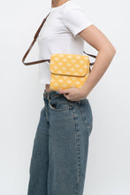 Load image into Gallery viewer, Vintage x DOONEY &amp; BOURKE Yellow Canvas, Leather Monogram Crossbody