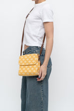 Load image into Gallery viewer, Vintage x DOONEY &amp; BOURKE Yellow Canvas, Leather Monogram Crossbody