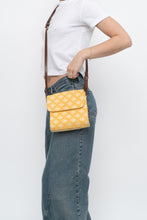 Load image into Gallery viewer, Vintage x DOONEY &amp; BOURKE Yellow Canvas, Leather Monogram Crossbody