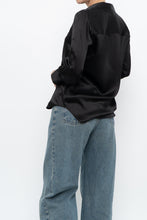 Load image into Gallery viewer, LAGENCE x Black Silk Beaded Blouse (XS, S)