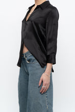 Load image into Gallery viewer, LAGENCE x Black Silk Beaded Blouse (XS, S)