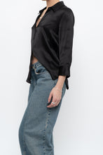 Load image into Gallery viewer, LAGENCE x Black Silk Beaded Blouse (XS, S)