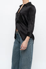 Load image into Gallery viewer, LAGENCE x Black Silk Beaded Blouse (XS, S)