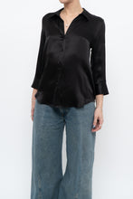 Load image into Gallery viewer, LAGENCE x Black Silk Beaded Blouse (XS, S)