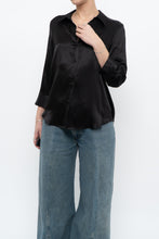 Load image into Gallery viewer, LAGENCE x Black Silk Beaded Blouse (XS, S)