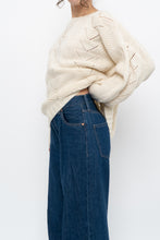 Load image into Gallery viewer, Vintage x Cream Handknit Trangle Patterned Sweater (XS-M)