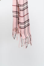 Load image into Gallery viewer, Vintage x Pink Plaid Cashmere, Wool-feel Scarf