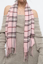 Load image into Gallery viewer, Vintage x Pink Plaid Cashmere, Wool-feel Scarf