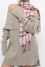 Load image into Gallery viewer, Vintage x Pink Plaid Cashmere, Wool-feel Scarf