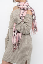Load image into Gallery viewer, Vintage x Pink Plaid Cashmere, Wool-feel Scarf