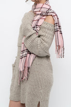 Load image into Gallery viewer, Vintage x Pink Plaid Cashmere, Wool-feel Scarf
