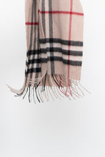 Load image into Gallery viewer, Vintage x Beige Plaid Wool-blend Scarf