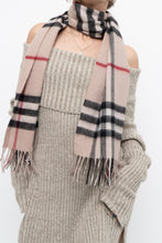 Load image into Gallery viewer, Vintage x Beige Plaid Wool-blend Scarf