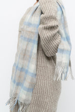 Load image into Gallery viewer, KITLANE x Baby Blue Plaid Lambswool Scarf