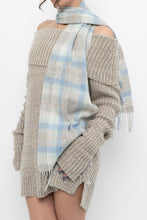 Load image into Gallery viewer, KITLANE x Baby Blue Plaid Lambswool Scarf