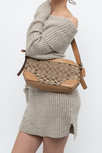 Load image into Gallery viewer, Vintage x COACH Beige Monogram Leather, Canvas Purse