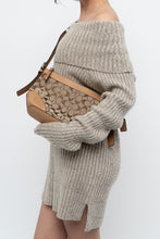 Load image into Gallery viewer, Vintage x COACH Beige Monogram Leather, Canvas Purse