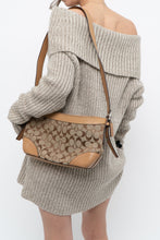 Load image into Gallery viewer, Vintage x COACH Beige Monogram Leather, Canvas Purse