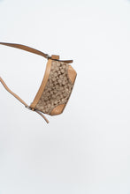 Load image into Gallery viewer, Vintage x COACH Beige Monogram Leather, Canvas Purse