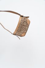 Load image into Gallery viewer, Vintage x COACH Beige Monogram Leather, Canvas Purse