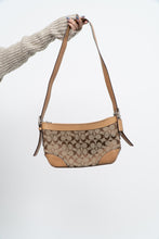 Load image into Gallery viewer, Vintage x COACH Beige Monogram Leather, Canvas Purse