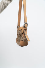 Load image into Gallery viewer, Vintage x COACH Beige Monogram Leather, Canvas Purse