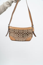 Load image into Gallery viewer, Vintage x COACH Beige Monogram Leather, Canvas Purse