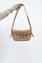 Load image into Gallery viewer, Vintage x COACH Beige Monogram Leather, Canvas Purse