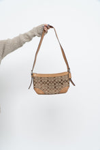 Load image into Gallery viewer, Vintage x COACH Beige Monogram Leather, Canvas Purse