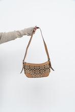 Load image into Gallery viewer, Vintage x COACH Beige Monogram Leather, Canvas Purse