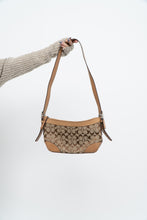 Load image into Gallery viewer, Vintage x COACH Beige Monogram Leather, Canvas Purse