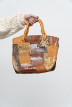 Load image into Gallery viewer, Vintage x Genuine Croc, Snakeskin Leather Patchwork Purse