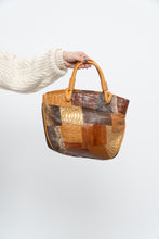 Load image into Gallery viewer, Vintage x Genuine Croc, Snakeskin Leather Patchwork Purse